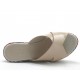 460053-Sabot aperto 2 fasce con zeppa multicolor in vernice beige