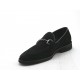 Mocassino da uomo con morsetto in camoscio nero - Misure disponibili: 37, 51