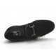 Mocassino da uomo con morsetto in camoscio nero - Misure disponibili: 37, 51