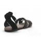 Sandal with strap and studs in black suede heel 1 - Available sizes:  32