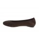 Ballerina da donna con borchie in camoscio marrone tacco 1 - Misure disponibili: 32