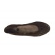 Ballerine pour femmes avec goujons en daim marron talon 1 - Pointures disponibles:  32