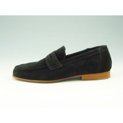 Mocassino da uomo in camoscio nero - Misure disponibili: 36, 39, 52