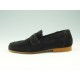 Mocassin pour hommes en daim noir