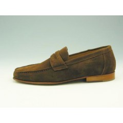 Mocassino da uomo in camoscio marrone - Misure disponibili: 44