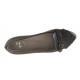 Mocassin pour femmes avec franges et boucle en cuir noir talon 1 - Pointures disponibles:  32