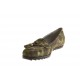 Mocassin pour femmes avec glands en daim vert talon compensé 1 - Pointures disponibles:  32