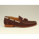 Mocassino da uomo con nappine in camoscio marrone  - Misure disponibili: 36, 37, 38, 39, 40, 45, 52