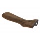 Stivale da donna con cerniera e plateau in camoscio taupe zeppa 9 - Misure disponibili: 42