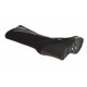 Stivale zeppa con cerniera in camoscio+vernice+pelle nero -  