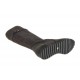 Stivale con cerniera e fibbia in pelle nera e camoscio grigio zeppa 1 - Misure disponibili: 32