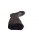 Bota con cremallera y hebilla en piel negra y gamuza gris cuña 1 - Tallas disponibles:  32