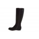 Damenstiefel mit Reißverschluß aus schwarzem Wildleder Keilabsatz 1 - Verfügbare Größen:  32