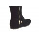 Stivale con cerniera in camoscio nero -  