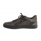 Zapatos cerrado con cordones en piel y gamuza gris - Tallas disponibles:  47