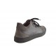 Zapatos cerrado con cordones en piel y gamuza gris - Tallas disponibles:  47