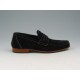 Mocassin pour hommes en daim noir - Pointures disponibles:  40, 52