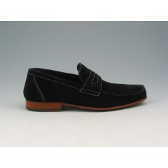Mocassino da uomo in camoscio nero - Misure disponibili: 40, 52