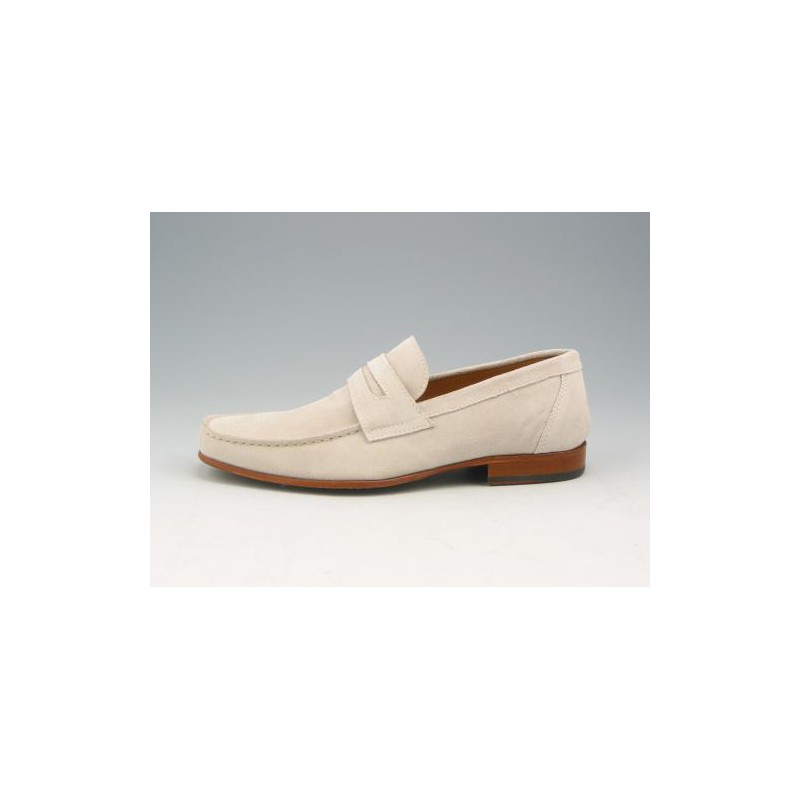 Men's loafer in sandcolored suede  - Available sizes:  37, 38, 39, 40, 41, 43, 44, 45, 50, 52