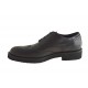 Chaussures derby à lacets avec bout Brogue pour hommes en cuir noir - Pointures disponibles:  50
