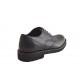 Scarpa derby stringata da uomo con lavorazione Brogue in pelle nera - Misure disponibili: 50