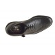 Chaussures derby à lacets avec bout Brogue pour hommes en cuir noir - Pointures disponibles:  50