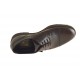 Men's laced shoe with captoe in brown leather - Available sizes:  46, 50, 51