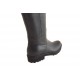 Woman's boot with zipper and buckle in black leather heel 3 - Available sizes:  32