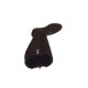 Woman's boot with zippers and tassels in dark brown suede wedge heel 3 - Available sizes:  42