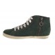Stiefelette mit Schnürsenkel und Reißverschluss und Strass Wildleder grün - Verfügbare Größen:  32, 33