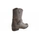 Stivaletto da donna con cerniera e fibbia in pelle taupe tacco 3 - Misure disponibili: 32