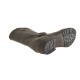 Botines para mujer con cremallera y hebilla en piel gris pardo tacon 3 - Tallas disponibles:  32