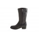 Stivaletto con cerniera  in pelle nero -  