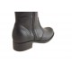 Stivaletto con cerniera  in pelle nero -  