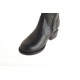 Stivaletto con cerniera  in pelle nero -  