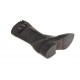 Stivaletto con cerniera  in pelle nero -  