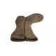 Bottines pour femmes avec fermetures éclair et boucle en daim beige talon 3 - Pointures disponibles:  32
