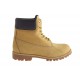 Bottine avec lacets pour hommes en cuir nubuck jaune ocre