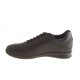 Scarpa chiusa stringata in pelle marrone scuro -  