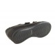 Chaussure sportif pour hommes avec velcro en cuir noir - Pointures disponibles:  37