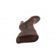 Bota para mujer con cremallera y plataforma en piel color marron tacon 10 - Tallas disponibles:  42
