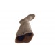 550704-Stivale con cerniera e plateau in camoscio taupe