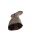550706-Stivale con cerniera e plateau in pelle taupe