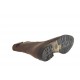 Bottines pour femmes avec fermeture éclair en cuir brun talon 3 - Pointures disponibles:  32