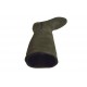 Woman's boot with zipper and buckle in green suede heel 1 - Available sizes:  32