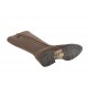 Botas para mujer con cremallera en piel marron gris pardo tacon 2 - Tallas disponibles:  32