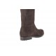 Woman's boot with zipper in dark brown suede heel 2 - Available sizes:  32