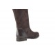 Stiefel mit Reissverschluss aus dunkelbraunem Wildleder und Leder Absatz 2 - Verfügbare Größen:  32