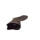 Woman's boot with zipper in dark brown suede and leather heel 2 - Available sizes:  32