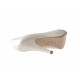 Open toe with hidden platform in pearled ivory leather - Available sizes:  44, 45